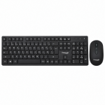 Deepsmile DS-31047 — Teclado Espanhol e Rato Sem Fios 2,4 GHz Preto