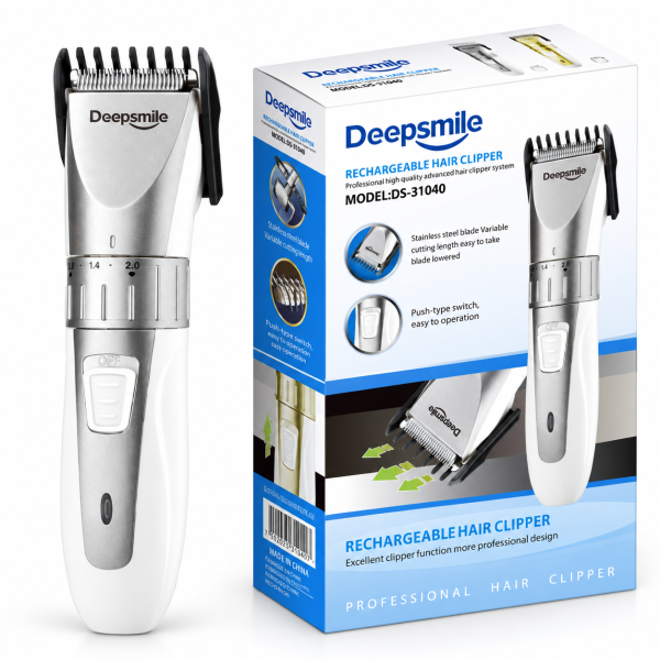 Máquina de Cortar Cabelo Recarregável Deepsmile DS-31040