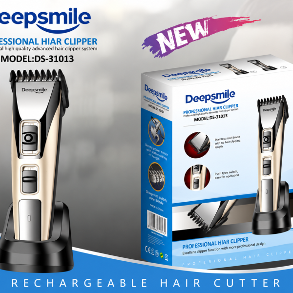 Máquina de Cortar Cabelo Recarregável Deepsmile DS-31013