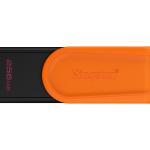 Pen Drive DataTraveler Exodia S USB 3.2 256GB (Preto/Laranja) - KINGSTON