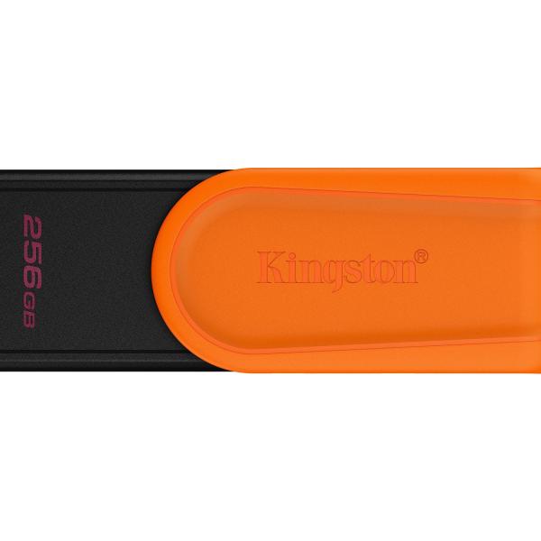 Pen Drive DataTraveler Exodia S USB 3.2 256GB (Preto/Laranja) - KINGSTON