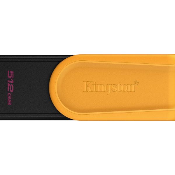 Pen Drive DataTraveler Exodia S USB 3.2 512GB (Preto/Amarelo) - KINGSTON