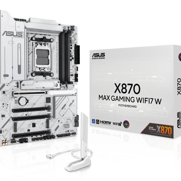 Motherboard ATX X870 Max Gaming WiFi7 White SktAM5 - ASUS