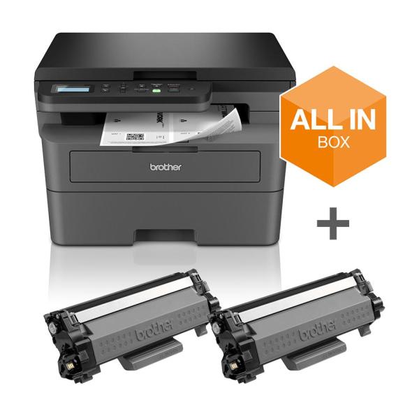 Impressora Multifunções Laser A4 DCP - L2627DWXL (Preto) - BROTHER