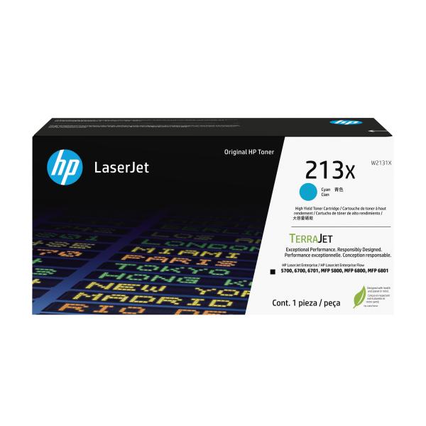 Toner original HP 213X - ciano (W2131X)
