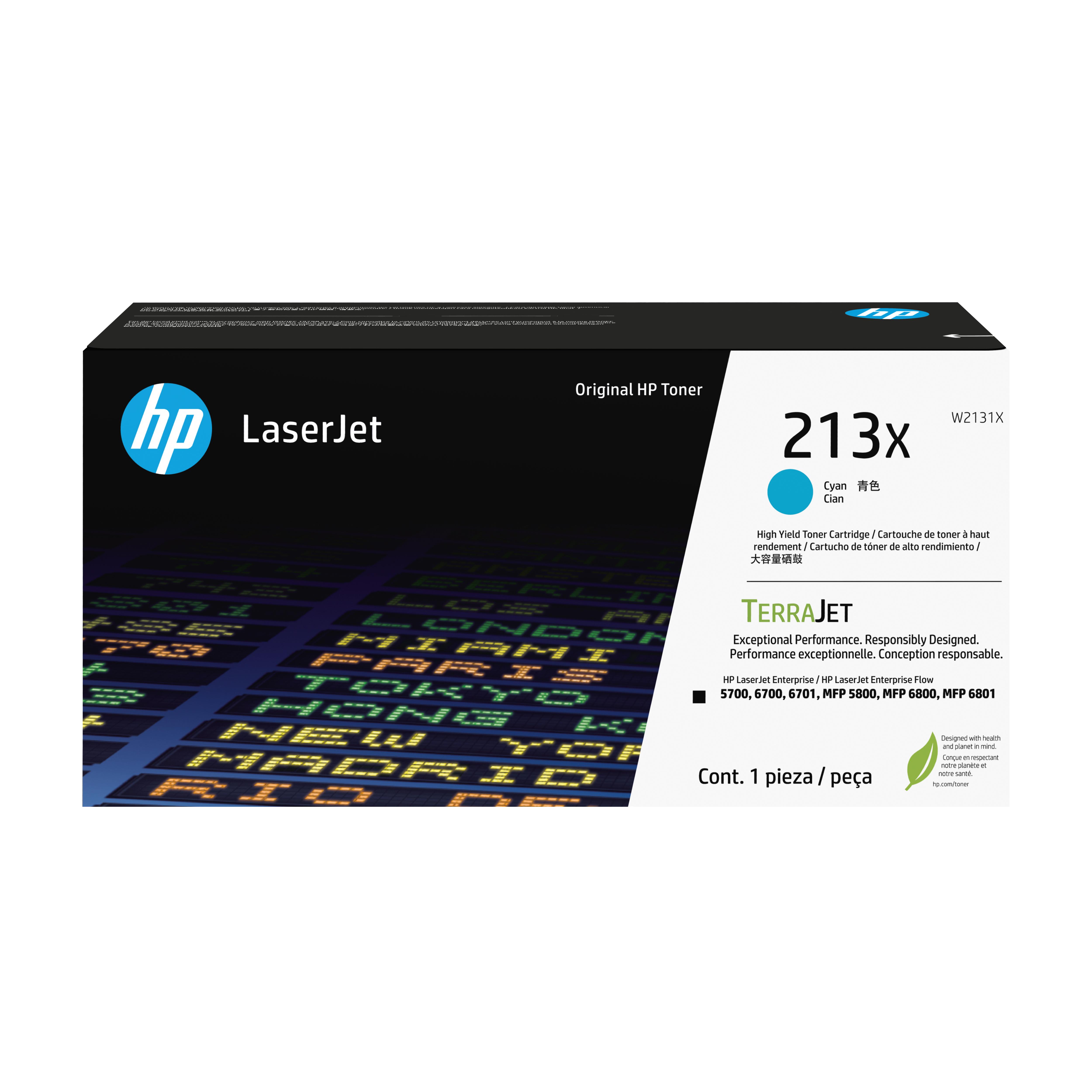 Toner original HP 213X - ciano (W2131X)