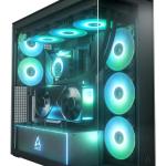 Caixa E - ATX Arctic Xtender VG ARGB Vidro Temperado Preto Espelhado