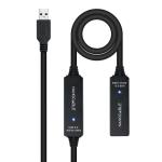 Cabo USB 3.0 Nanocable Extensão USB - A M/F 10 M Preto