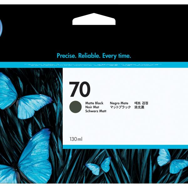 Tinteiro HP 70 130 ml Preto Mate (C9448A) – Recondicionado