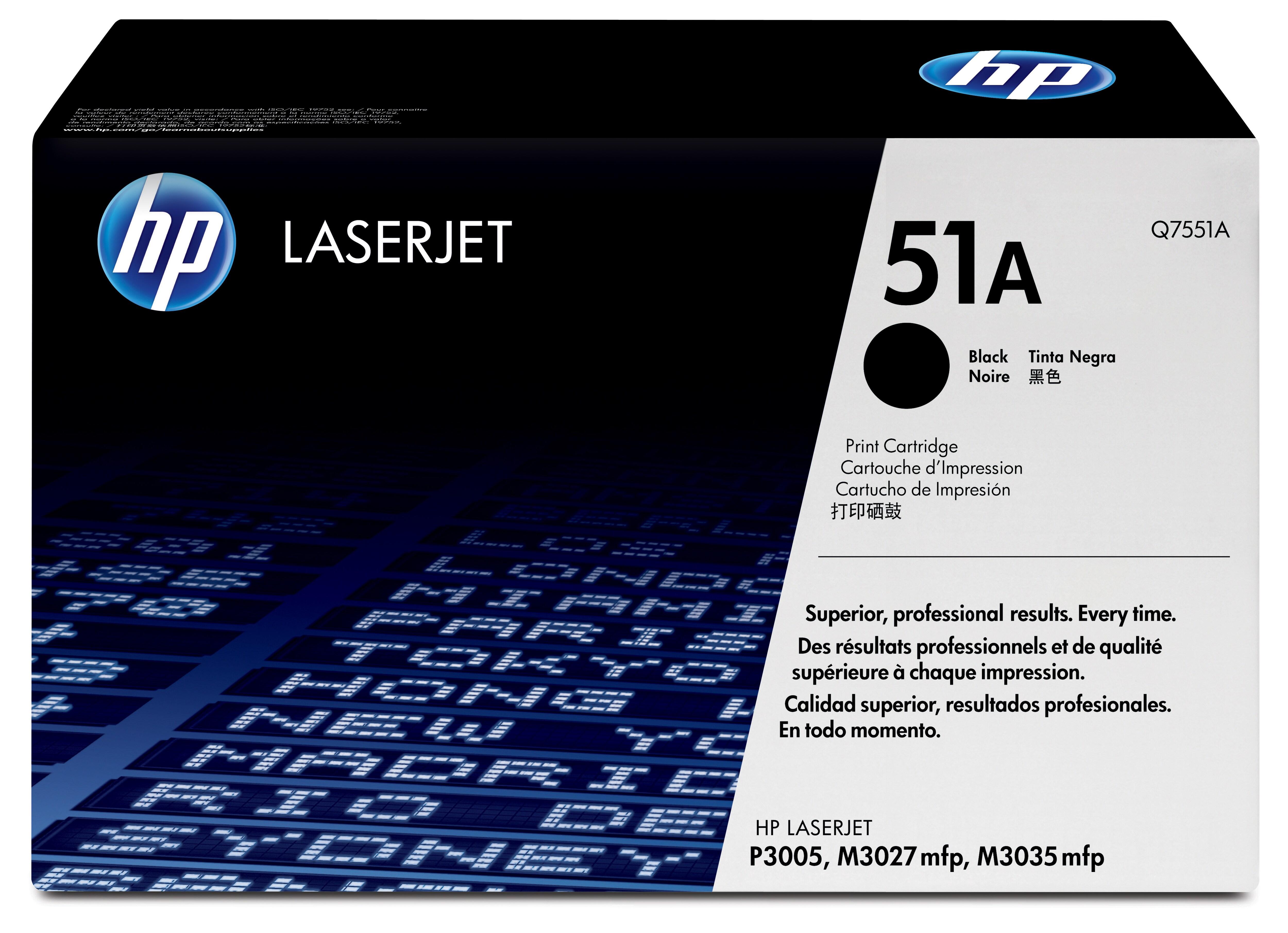 HP 51A Black Original LaserJet Toner Cartridge
