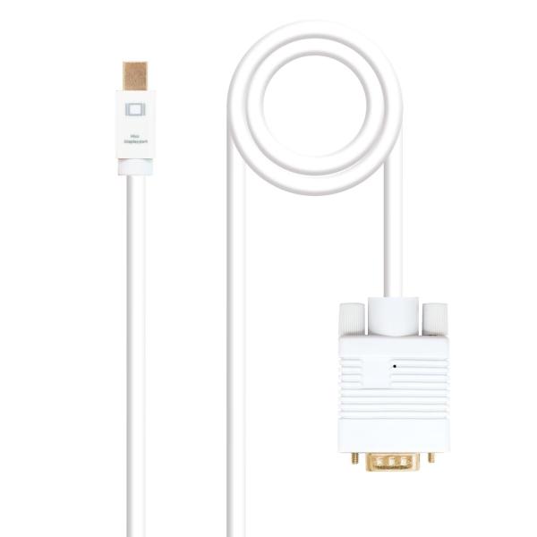 Cabo Conversor Nanocable Mini DisplayPort/M > VGA/M 5 M Branco