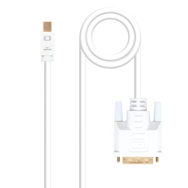 Cabo Conversor Nanocable Mini DisplayPort/M > DVI/M 5 M Branco