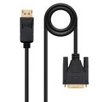 Cabo Conversor Nanocable DisplayPort/M > DVI/M 2 M Preto