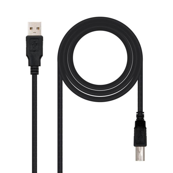 Cabo USB 2.0 Impressora Nanocable USB - A/M > USB - B/M 4.5 M Preto