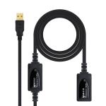 Cabo USB A Macho - USB A Fêmea (15 mts) - Nanocable