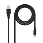 Cabo USB 2.0 Nanocable USB - A/M > Mini USB - B/M 1.8 M Preto