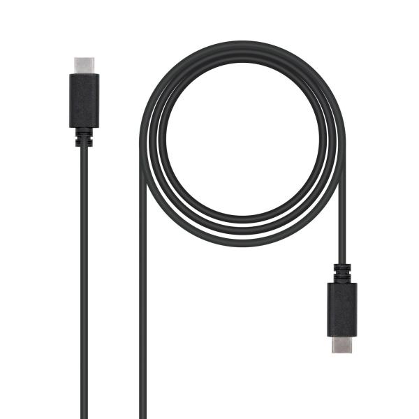 Cabo USB 2.0 3A Nanocable USB - C M/M 1 M Preto
