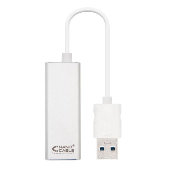 Placa de Rede Externa (RJ45) GIGABIT USB3.0 (15cm) - Nanocable