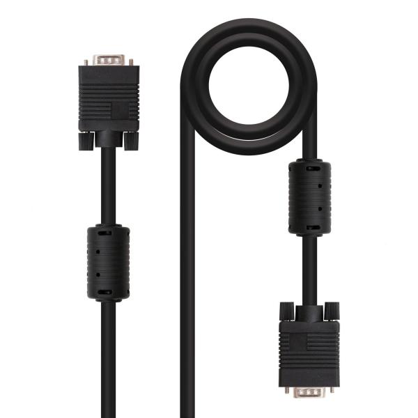 Cabo SVGA Com Ferrite Nanocable VGA M/M 1.8 M