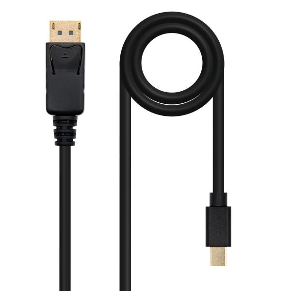 Cabo Mini DisplayPort Macho - DisplayPort Macho (2 mts) - Nanocable