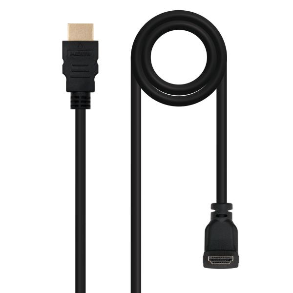 Cabo HDMI HEC 90º A M/M 1.8 M Preto