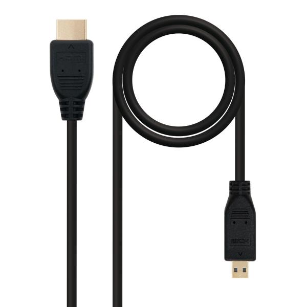 Cabo Micro HDMI Macho - HDMI Macho V1.4 (1,8 mts) - Nanocable
