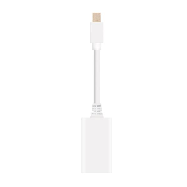 Adaptador Nanocable Mini DisplayPort M > HDMI F 15 CM Branco