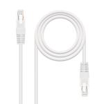 Cabo de Rede Nanocable RJ45 UTP CAT.5E AWG24 0.5 M Branco