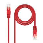 Cabo de Rede RJ45 Cat6e U/UTP Vermelho (2 mts) - Nanocable
