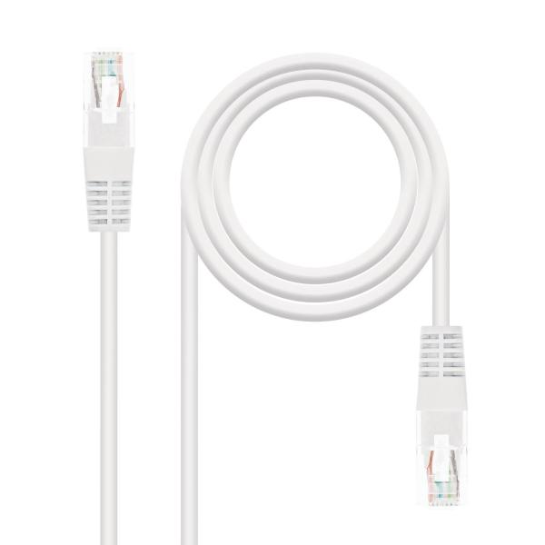 Cabo de Rede Nanocable RJ45 CAT.6 UTP AWG24 0.5 M Branco