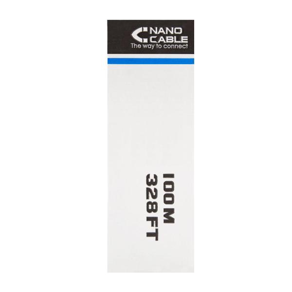 Bobine de Cabo CAT6 U/UTP Cinzento (100 mts) - Nanocable