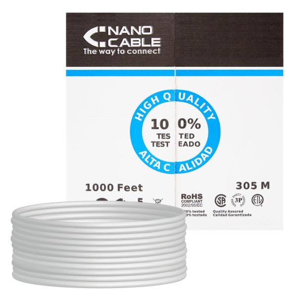 Bobine Cabo de Rede UTP RJ45 Cat.6e (305 mts) - Nanocable