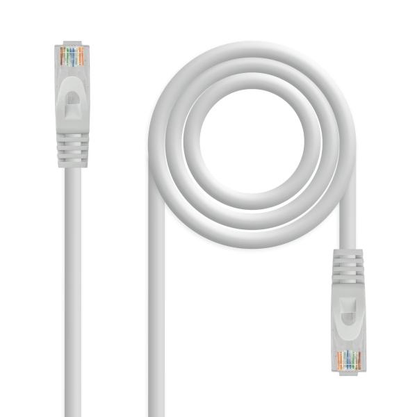 Cabo de Rede RJ45 Cat6a U/UTP Cinzento (10 mts) - Nanocable