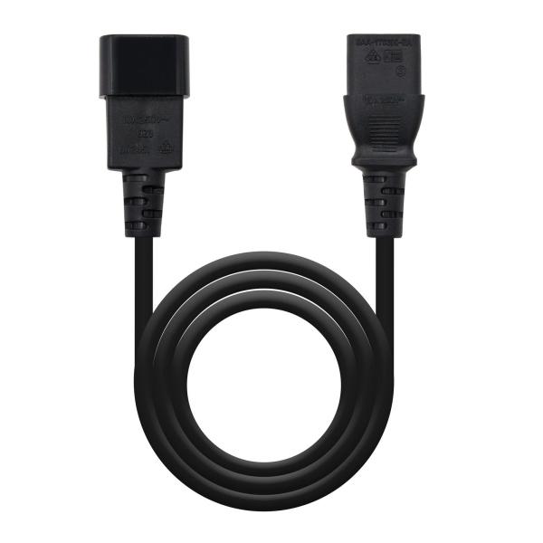 Cabo de Alimentação Nanocable C13/F - C14/M 3M Preto