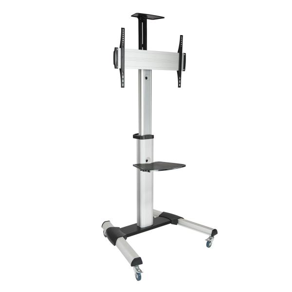 Suporte de Chão p/ TV - LCD - LED 37~70 (Preto/Prateado) - TooQ
