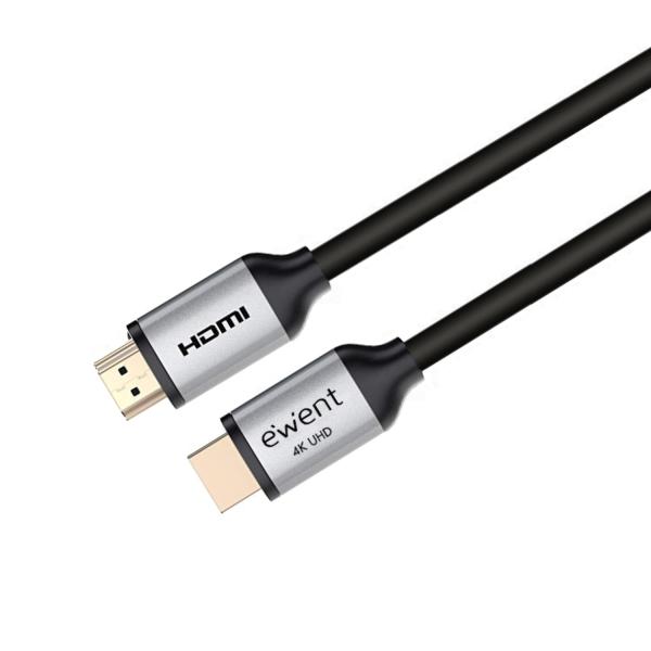 Cabo HDMI Premium Ewent HDMI 2.0 Macho/Macho c/Ethernet 4K@60Hz 5 M Preto
