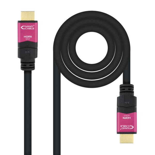 Cabo HDMI V2.0 4K@60Hz 18Gbps Nanocable A M/M 15 M Premium Preto