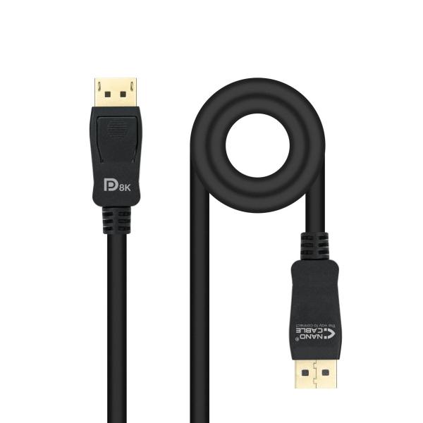 Cabo DisplayPort 1.4 Macho - Macho (2 mts) - Nanocable