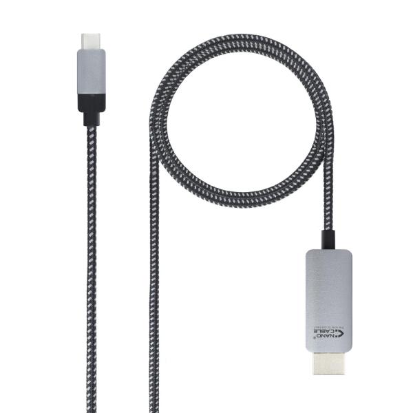 Cabo Conversor Nanocable USB - C/M > HDMI/M 1.8 M Preto