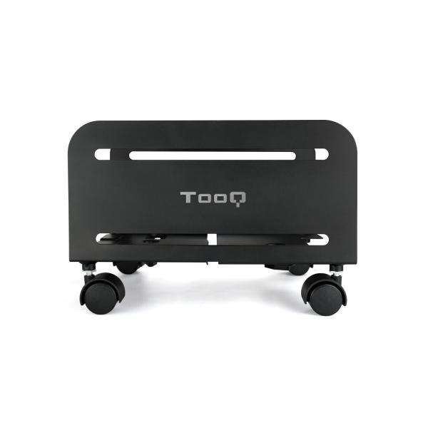 Suporte p/ Caixa de PC 10Kg c/ Rodas (Preto) - TooQ
