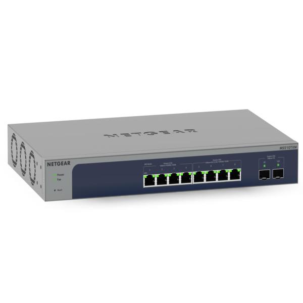 NETGEAR 8 - Port Multi - Gigabit/10g Ethernet Smart Managed Pro Switch with 2 SFP+ Ports (MS510TXM)