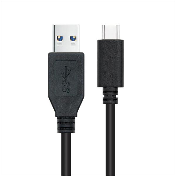 Cabo USB 3.1 Gen2 10Gbps 3A Nanocable USB - C/M > USB - A/M 0.5 M Preto