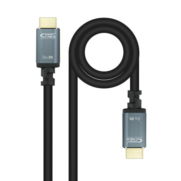 Cabo HDMI Macho - HDMI Macho 2.1 Iris 8K (2 mts) - Nanocable