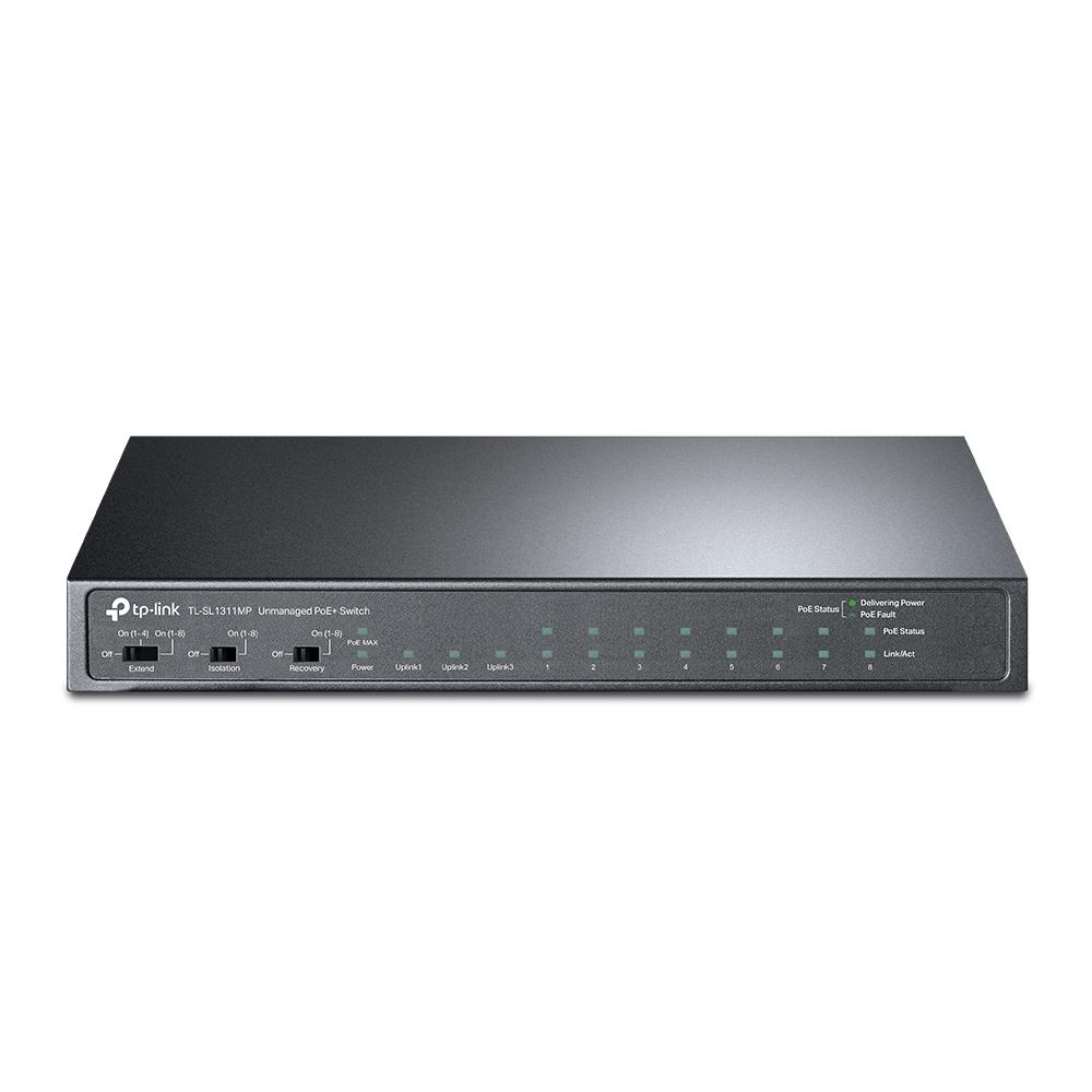 TP - Link TL - SL1311MP switch de rede Nao - gerido Fast Ethernet (10/100) Power over Ethernet (PoE) Preto