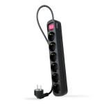Régua Nanocable 6 Tomadas com switch 1.4 M Preto