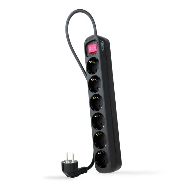 Régua Nanocable 6 Tomadas com switch 1.4 M Preto