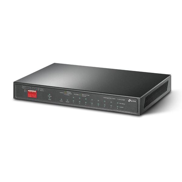 TP - Link TL - SG1210MP switch de rede Nao - gerido Gigabit Ethernet (10/100/1000) Power over Ethernet (PoE) Preto