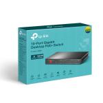 TP - Link TL - SG1210MP switch de rede Nao - gerido Gigabit Ethernet (10/100/1000) Power over Ethernet (PoE) Preto