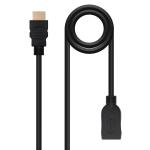 Cabo Extensão Nanocable HDMI 2.0 A/M - A/F 2 M Preto