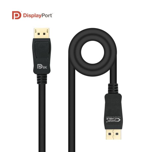 Cabo DisplayPort 1.4 Macho - DisplayPort Macho (1.5 mts) - Nanocable